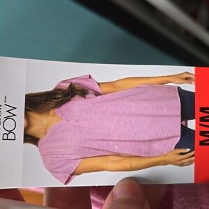 Black Bow Size M Pink Oversized T-Shirt